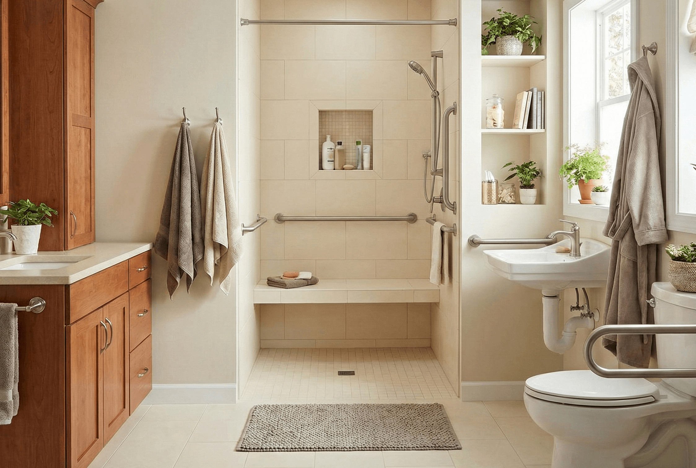 Barrierefreies Badezimmer Beispiel 4